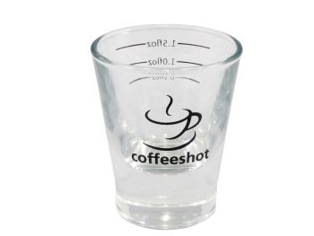 Coffeeshot Glass 2oz Lined at 0.5 / 1.0 / 1.5 Floz JAG17051