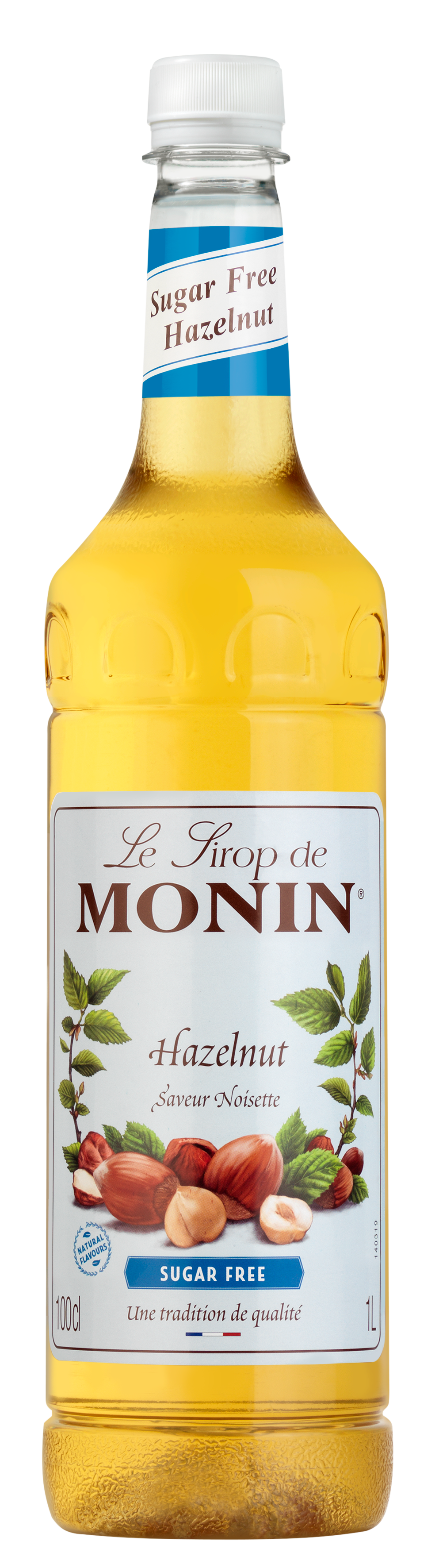 MONIN Premium Hazelnut Sugar Free Syrup 1L (plastic)