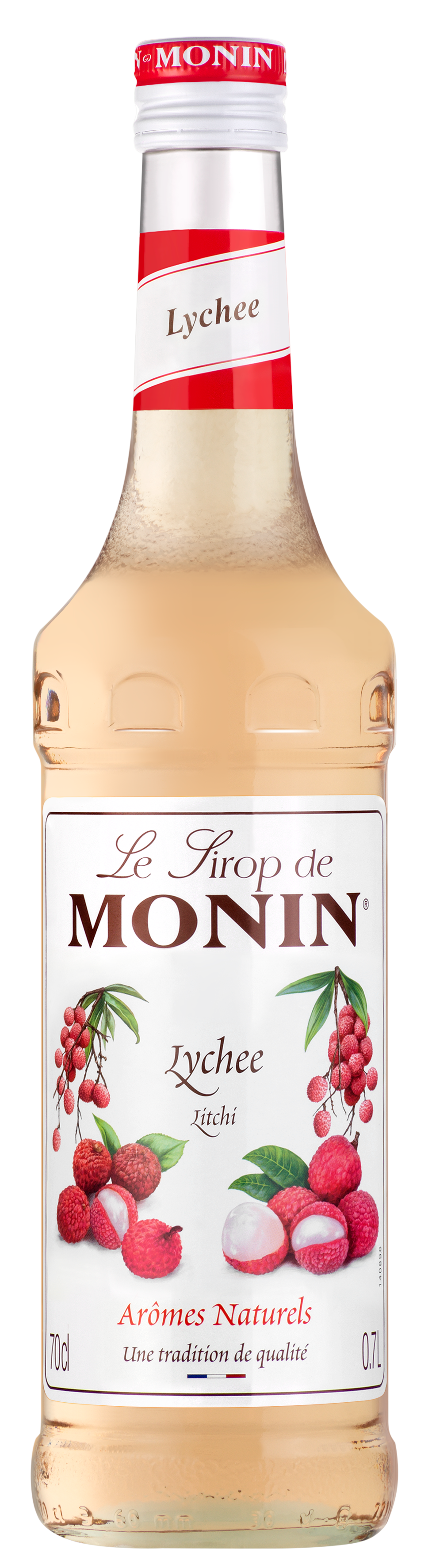 MONIN Premium Lychee Syrup 700 ml - Missing Back Label or Damaged Labels