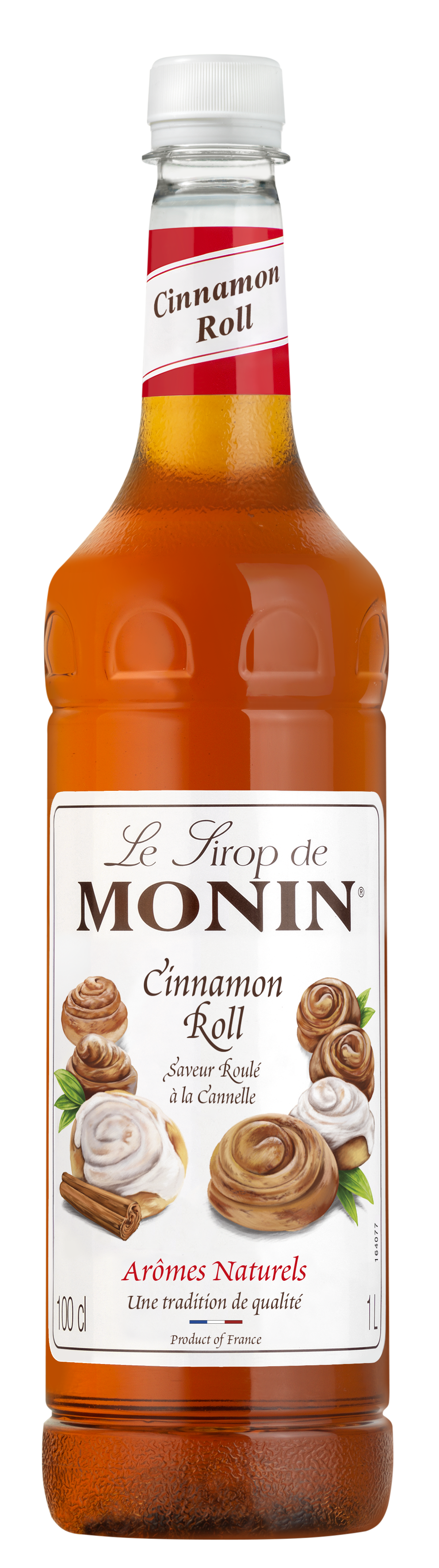 MONIN Premium Cinnamon Roll Syrup 1L  (plastic)