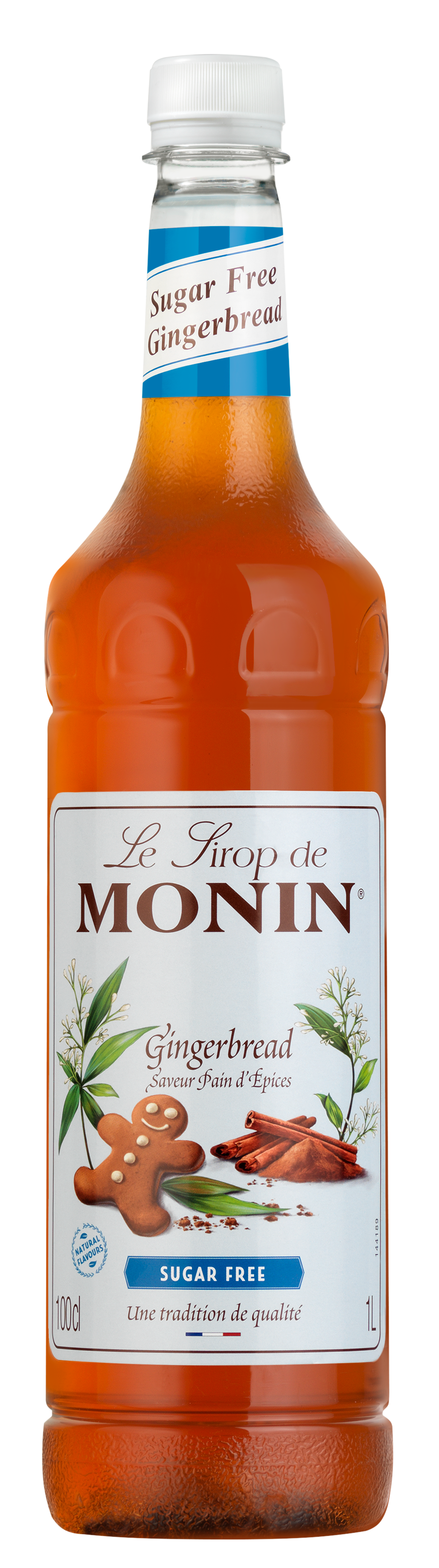 MONIN Premium Gingerbread Sugar Free syrup 1L (plastic)