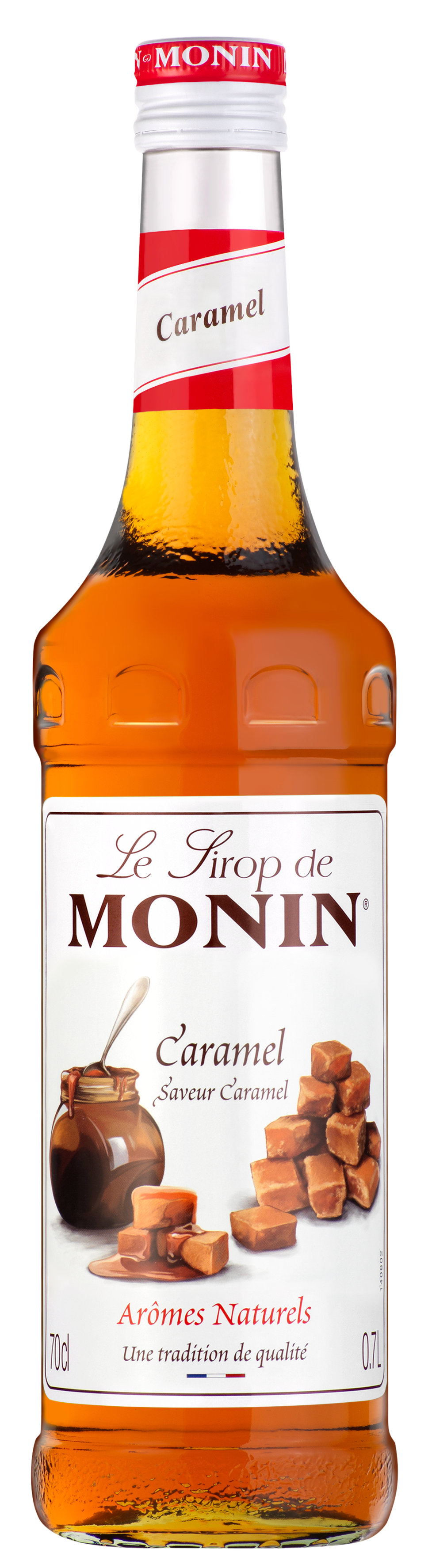 MONIN Premium Caramel Syrup 700 ml - Missing Back Label or Damaged Labels